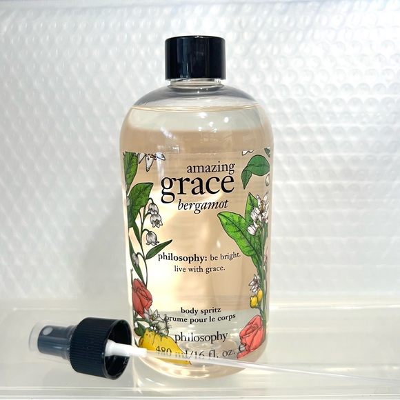 NEW Philosophy Amazing Grace Bergamot Body Spritz Body Spray 16 fl oz Sealed - Picture 1 of 4